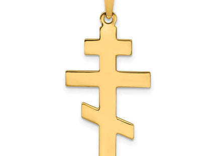 14k Eastern Orthodox Cross Charm (Style XR576)