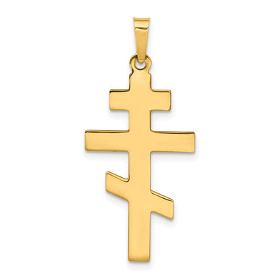 14K gold cross charm