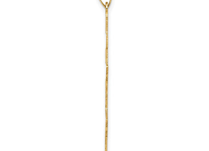 14K gold cross pendant, alternate view