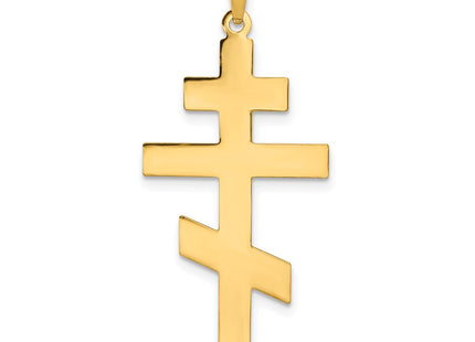 14K gold cross pendant