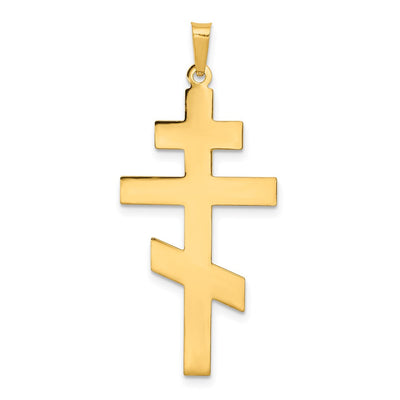 14K gold cross pendant