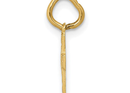 14K Floral Cross Charm (Style XR587)