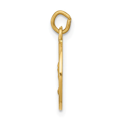 14K Saint Andrew Medal Charm, 17.5 x 12mm