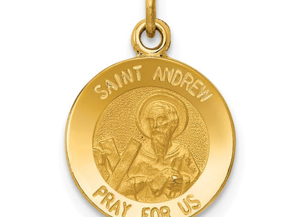 14k Saint Andrew Medal Charm (Style XR615)