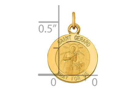14k Saint Gerard Medal Charm (Style XR623)