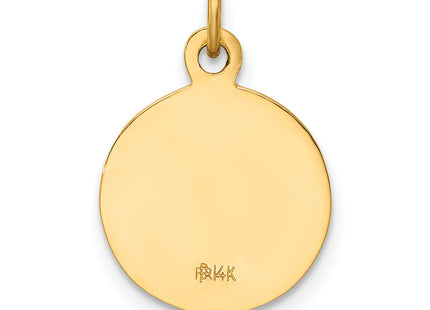 14k Saint Paul Medal Charm, 19 x 12mm