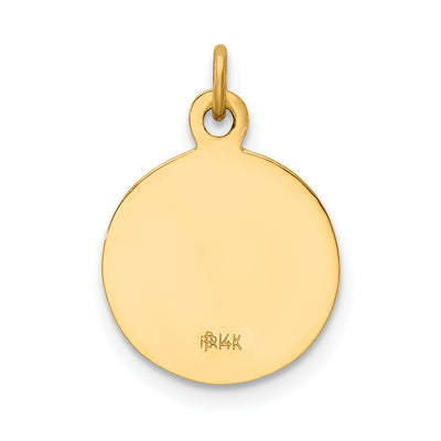 14K Saint Paul Medal Charm, 19 x 12mm