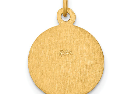 14k Saint Peter Medal Charm, 19 x 12mm