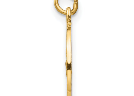 14k Saint Roch Medal Charm, 19 x 12mm