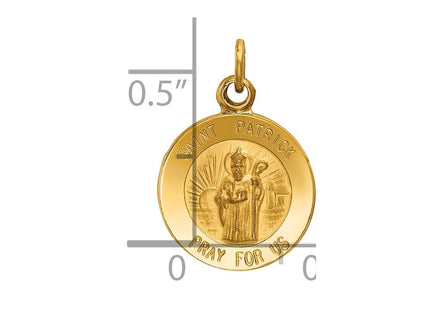 14k Saint Patrick Medal Charm (Style XR637)