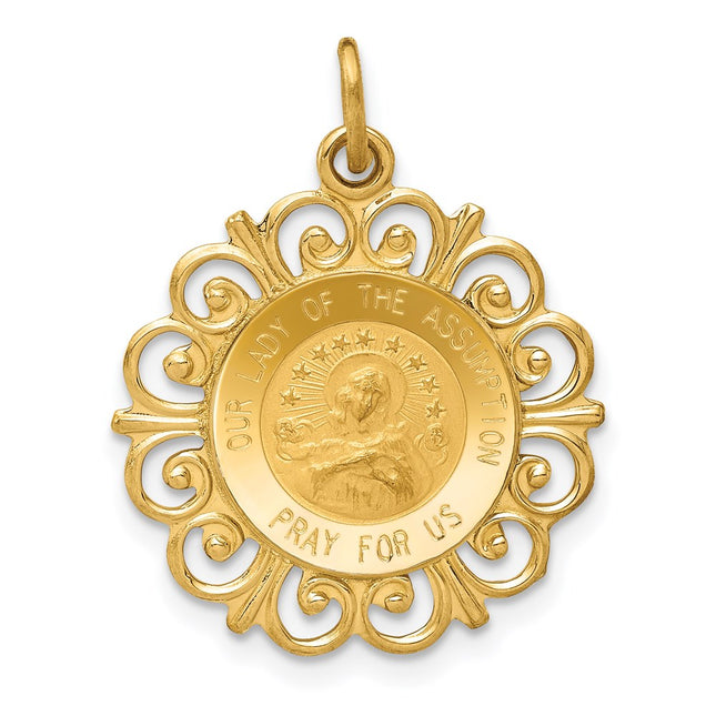 14k Yellow Gold Pendants Style XR641 - Classique Jewelry Inc.