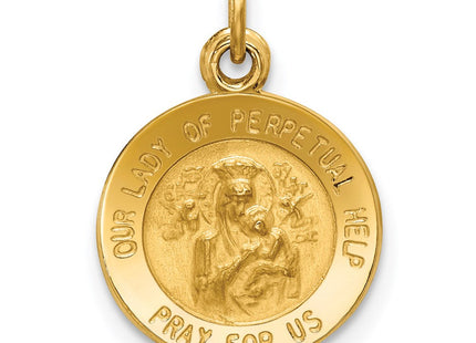 14k Our Lady of Perpetual Help Medal Charm (Style XR642)