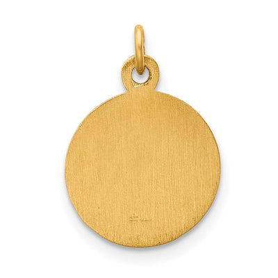 14K Infant of Prague Medal Charm, 16.3 x 12.5mm
