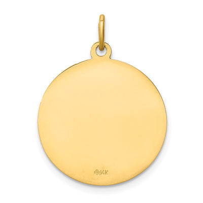 14K Infant of Prague Medal Charm, 24 x 18mm