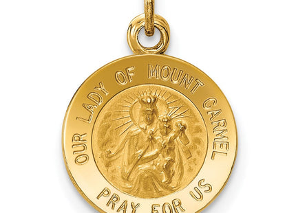 14k Our Lady of Mt. Carmel Medal Charm (Style XR651)