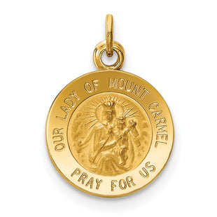 14k Our Lady of Mt. Carmel Medal Charm (Style XR651)