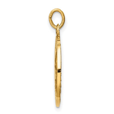 14K Matka Boska Medal Charm, 25 x 19mm