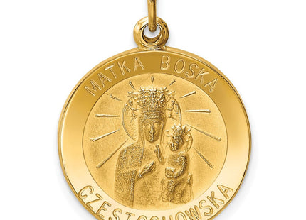 14k Matka Boska Medal Charm (Style XR655)