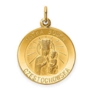14k Matka Boska Medal Charm (Style XR655)