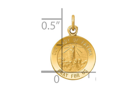 14k Our Lady of Fatima Medal Charm (Style XR664)