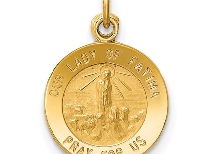14k Our Lady of Fatima Medal Charm (Style XR664)