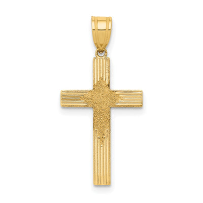 14K gold cross pendants & charm