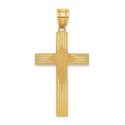 14K gold cross pendants & charm