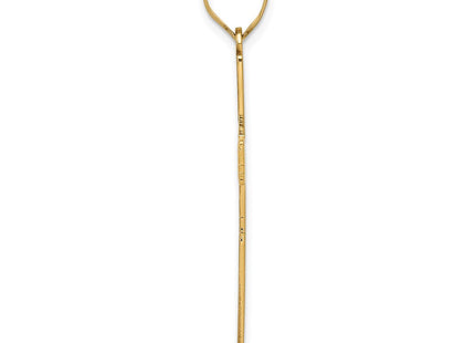 14K gold cross pendants & charm, alternate view