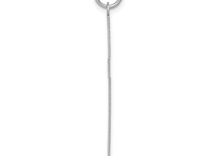 14K White Gold Laser Designed Cross Pendant (Style XR947)