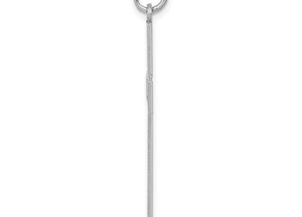 14K White Gold Laser Designed Cross Pendant (Style XR951)