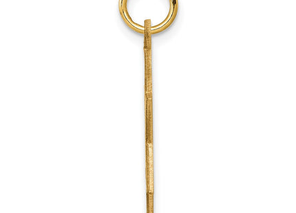 14K gold star pendant, alternate view