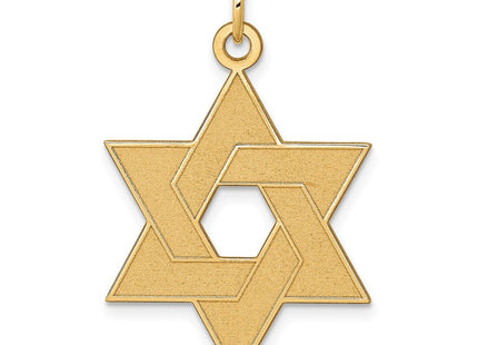 14K Laser Designed Star of David Pendant (Style XR986)