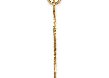 14K gold star pendant, alternate view