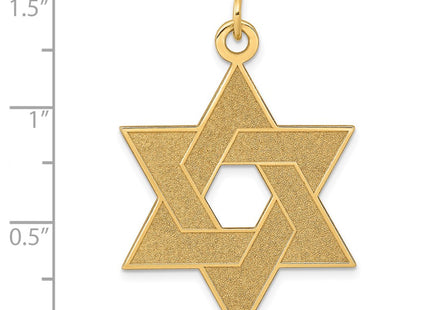 14K gold star pendant, another view