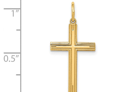 14K Laser Designed Cross Pendant (Style XR993)