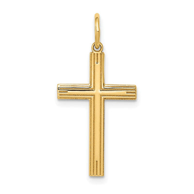 14K gold cross pendant