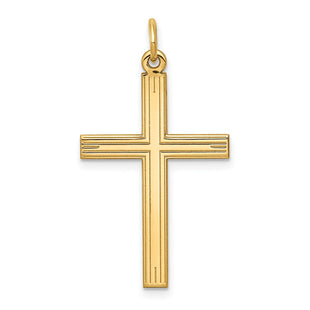 14K Laser Designed Cross Pendant (Style XR994)