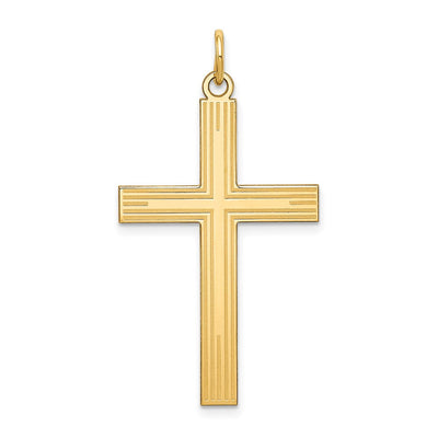 14K gold cross pendant