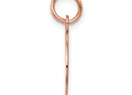14k Rose Gold Plain .035 Gauge Circular Engraveable Disc Charm
