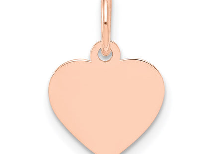 14K rose gold disc charm