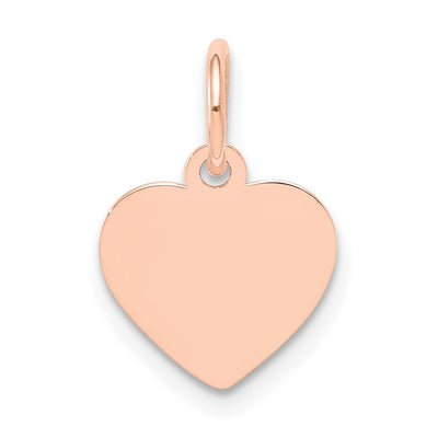 14K rose gold disc charm