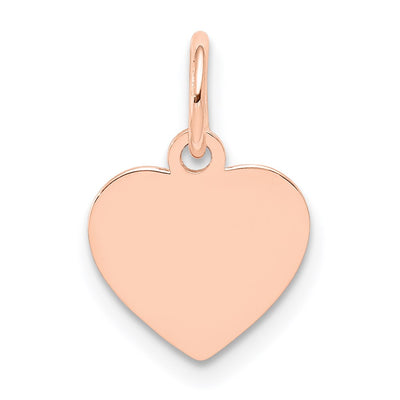 14K rose gold disc charm