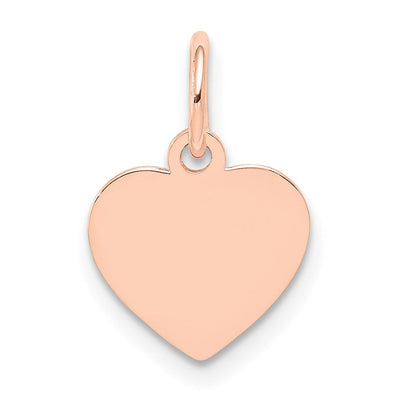 14K rose gold disc charm