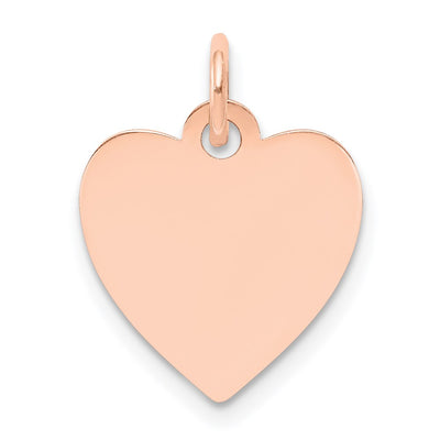 14K rose gold disc charm
