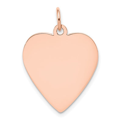 14K rose gold disc charm