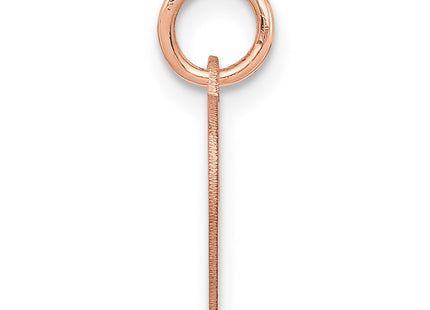 14K Rose Gold Heart Disc Charm, 17 x 12mm (11)
