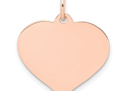 14K rose gold disc charm