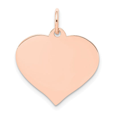 14K rose gold disc charm