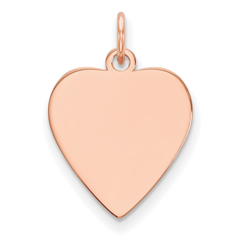 14K rose gold disc charm