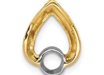 14K gold teardrop chain, further view